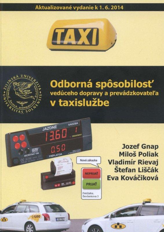 Kniha: Odborná spôsobilosť vedúceho dopravy a prevádzkovateľa v taxislužbe - Jozef Gnap