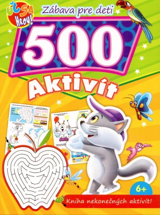 Kniha: 500 aktivít - mačkaautor neuvedený