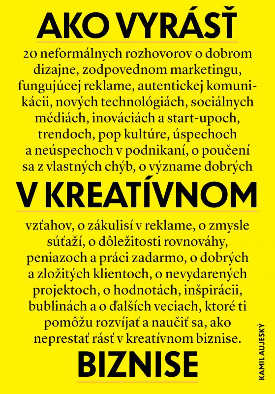 Kniha: Ako vyrásť v kreatívnom biznise - Kamil Aujeský