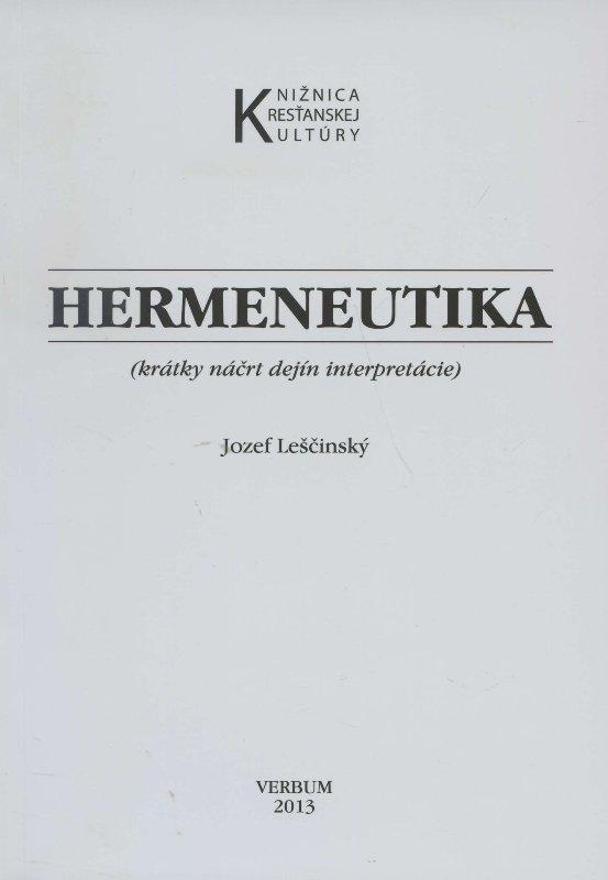 Kniha: Hermeneutika - Jozef Leščinský