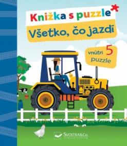 Kniha s puzzle Všetko, čo jazdí