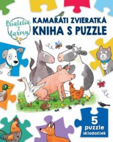 Kamaráti zvieratká kniha s puzzle Priate