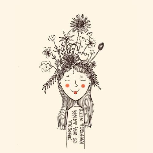 Kniha: Grow trough what you go trough - Veronika Kissová