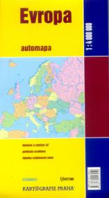 Evropa automapa 1:4 000 000