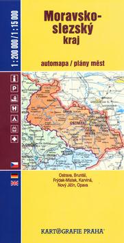 Kniha: Moravsko-slezský kraj automapa/plány měst 1:200 000/1:15 000autor neuvedený