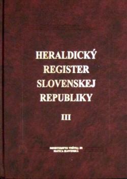Kniha: Heraldický register SR 3 MTS - Peter Kartous