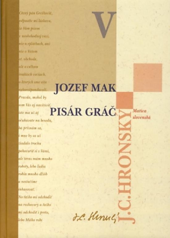 Kniha: Zobrané spisy V - Jozef Mak, Pisár Gráč - Hronský Jozef Cíger