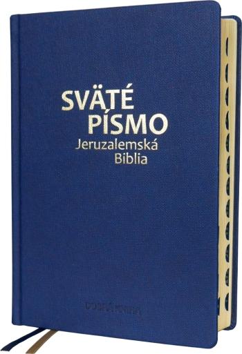 Kniha: Sväté písmo – Jeruzalemská Biblia (veľký formát) – modrá so zlatorezomautor neuvedený