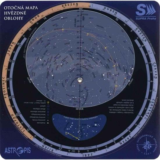 Kniha: Otočná mapa hvězdné oblohy - Rükl Antonín
