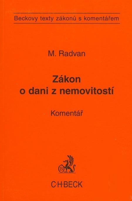 Kniha: Zákon o dani z nemovitosti. Komentář - Michal Radvan