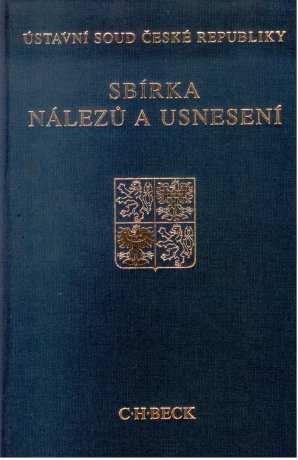 Kniha: Sbírka nálezů a usnesení ÚS ČR, svazek 19 - Ústavní soud ČR