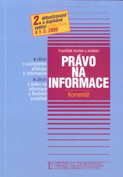 Kniha: Právo na informace - František Korbel