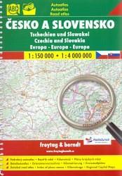Kniha: Česko a Slovensko 1:150 000, 1:4 000 000autor neuvedený