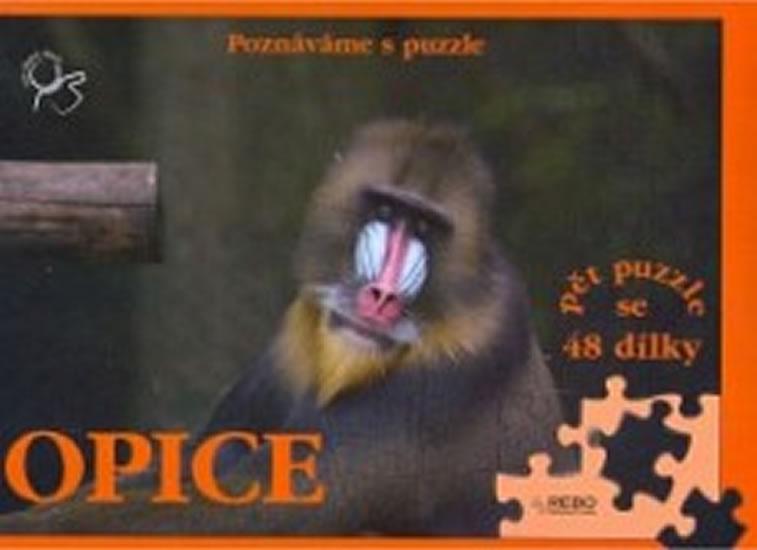 Kniha: Opice - Poznáváme s puzzleautor neuvedený