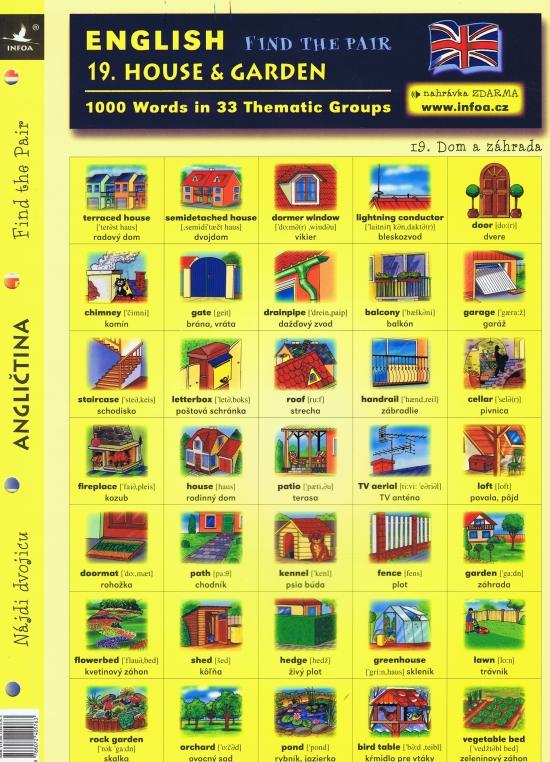 Kniha: English - Find the Pair 19. (House - Garden)autor neuvedený