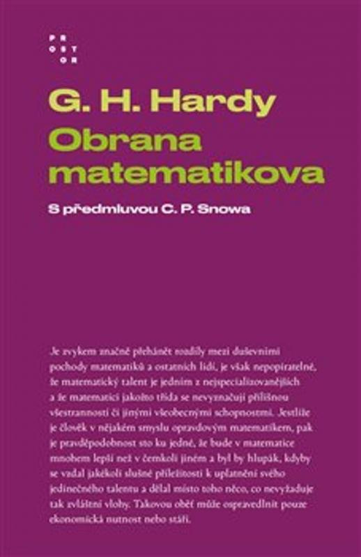 Kniha: Obrana matematikova - G. H. Hardy