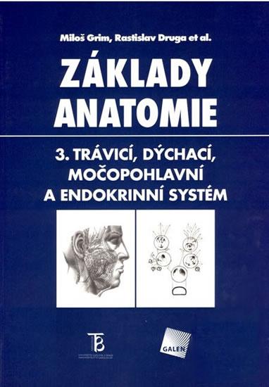 Kniha: Základy anatomie 3 Trávicí,dýchací,močopohlavní a - Grim M., Druga R.