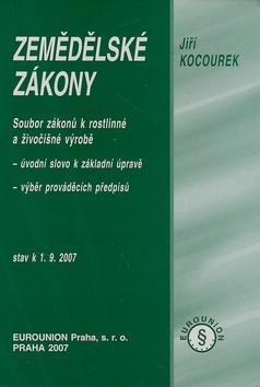 Kniha: Zemědělské zákony - Jiří Kocourek