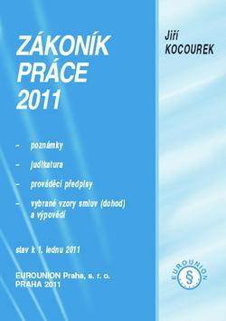 Kniha: Zákoník práce 2011 - Jiří Kocourek