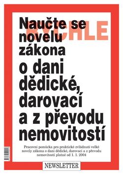 Kniha: Naučte se rychle novelu o dani dědické, darovací a z převodu nemovitostíautor neuvedený