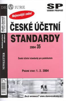 Kniha: České účetní standardy právní stav k 1.2.2004autor neuvedený