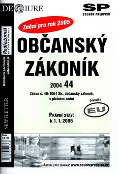 Kniha: Občanský zákoník v platném znění k 1.1.2005autor neuvedený