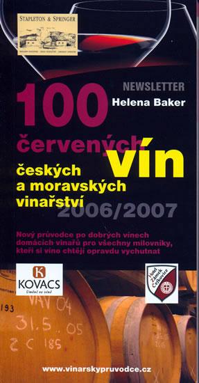 Kniha: 100 červených vín českých a moravských vinařství - Baker Helena