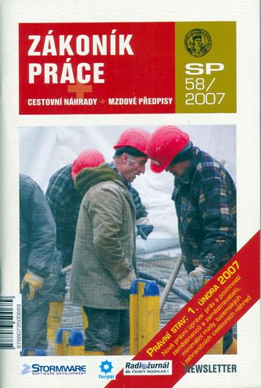 Kniha: Zákoník práce SP58/2007 - cestovní náhrady + mzdové předpisyautor neuvedený