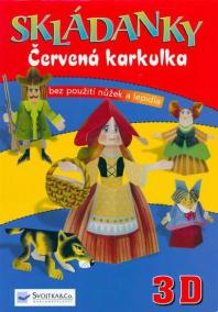 Skládanky - Červená Karkulka - 3D - bez použití nůžek a lepidla