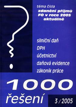 Kniha: 1000 řešení 3/2005 - Marián Kandrik