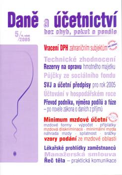 Kniha: Daně a účetnictví bez chyb, pokut a penále 5/2005autor neuvedený