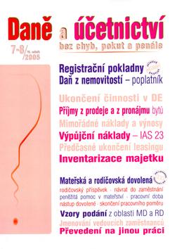 Kniha: Daně a účetnictví bez chyb, pokut a penále 7-8/2005autor neuvedený