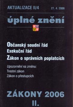 Kniha: Aktualizace II/4 2006autor neuvedený