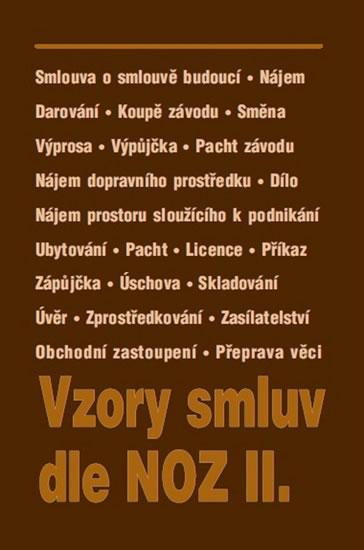 Kniha: Vzory smluv dle NOZ II.autor neuvedený