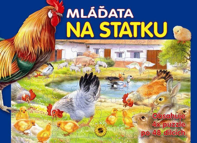 Kniha: Mláďata na statku - 4x puzzle s 48 dílkyautor neuvedený