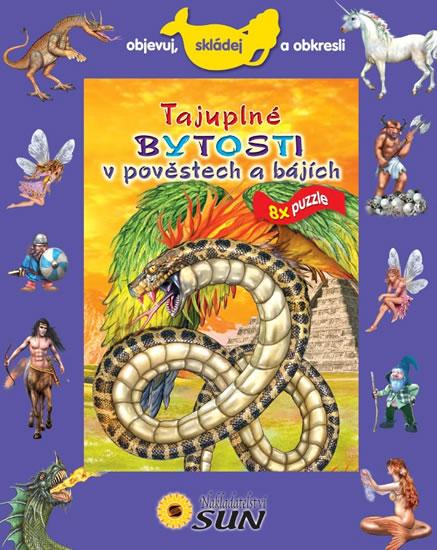 Kniha: Tajuplné bytosti v pověstech a bájích - 8 puzzle - Objevuj, skládej a obkresliautor neuvedený