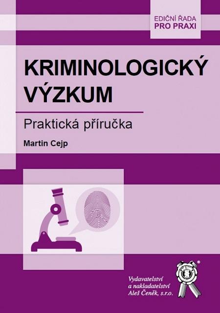 Kniha: Kriminologický výzkum - Martin Cejp