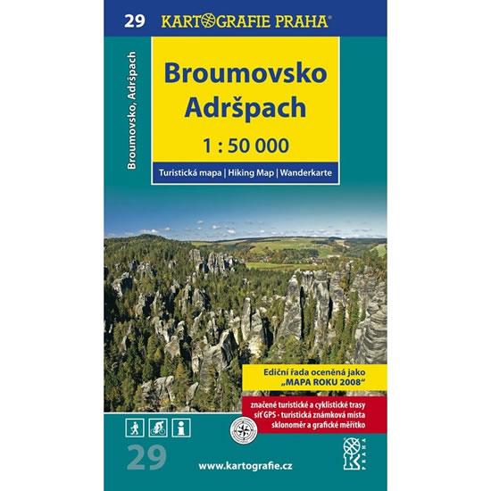 Kniha: BROUMOVSKO ADRŠPACH 1:50 000autor neuvedený