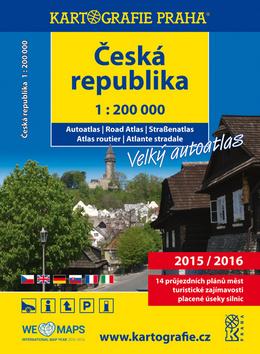 Kniha: Česká republika, autoatlas 1:200 000autor neuvedený