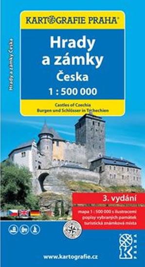 Kniha: Hrady a zámky České republiky, 1:500 000autor neuvedený