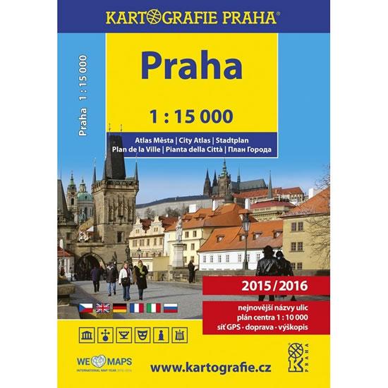 Kniha: Praha - 1:15 000 atlas městaautor neuvedený