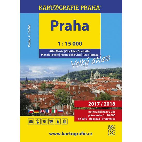 Kniha: PRAHA/velký atlas města 1:15 000autor neuvedený