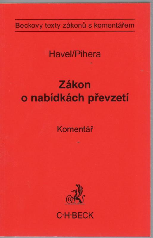 Kniha: Zákon o nabídkách převzetí. Komentář - Bohumil Havel