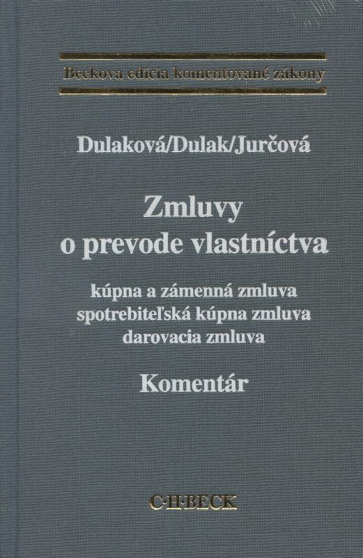 Kniha: Zmluvy o prevode vlastníctva - Denisa Dulaková