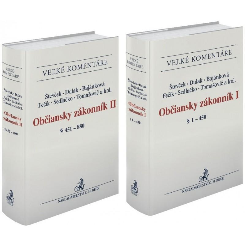 Kniha: Občiansky zákonník (I. a II. zväzok) - Kolektív autorov