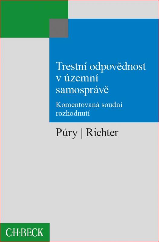 Kniha: Trestní odpovědnost v územní samosprávě - Púry