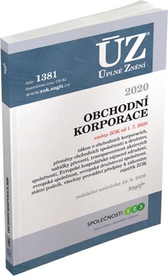 Kniha: ÚZ 1381 Obchodní korporace 2020autor neuvedený