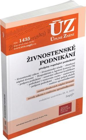 Kniha: ÚZ 1435 Živnostenské podnikání, volný pohyb služeb, podpora podnikáníautor neuvedený