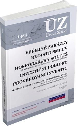 Kniha: ÚZ 1484 Veřejné zakázky, Ochrana hospodářské soutěže, Veřejná podpora, Investiční pobídky, Registr smluvautor neuvedený