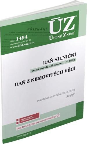 Kniha: ÚZ 1494 Daň silniční, …autor neuvedený